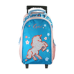 3666311037837-Sac à dos à roulettes Cybel - 2 compartiments - Bleu - Bagtrotter--0