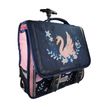 3666311037233-Cartable à roulettes Phileas Cygne - 41 cm - 2 compartiments - Marine - Bagtrotter--1