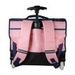 3666311037233-Cartable à roulettes Phileas Cygne - 41 cm - 2 compartiments - Marine - Bagtrotter--2
