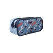 3666311039817-Trousse rectangulaire Stitch - 2 compartiments - Bleu - Bagtrotter--1