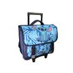 3666311039961-Cartable à roulettes Stitch - 38 cm - 2 compartiments - Bleu - Bagtrotter--1