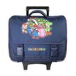 3666311032207-Cartable à roulettes Super Mario - 38 cm - 2 compartiments - Marine - Bagtrotter--0