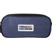 3661507367262-Trousse rectangulaire French Disorder - 2 compartiments - Marine - Kid'Abord--0