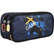 3661507067148-Trousse rectangulaire Kip Gaming - 2 compartiments - Marine - Kid'Abord--1