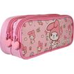 3661507867120-Trousse rectangulaire My Melody - 2 compartiments - Rose - Kid'Abord--1