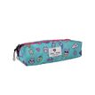 3663842009401-Trousse rectangulaire Kawai - 2 compartiments - Bleu - Pol Fox--1