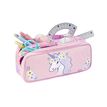 3135258774834-Trousse Floral Unicorn - 2 compartiments - Viquel--2