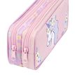3135258774834-Trousse Floral Unicorn - 2 compartiments - Viquel--3