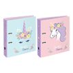 3135256015106-Classeur à levier pelliculé FLORAL UNICORN--0