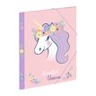 3135252015100-Chemise pelliculée à élastiques 3 rabats A4 FLORAL UNICORN--1