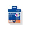 4977766842150-Brother LC521 - Pack de 4 - noir, cyan, magenta, jaune - cartouche d'encre originale-P_405259439_3-4