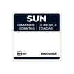 5014702152986-Avery - 1000 Etiquettes Jour Simples - DIMANCHE - 25x25mm - Amovibles-P_405260541_1-1