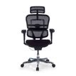 3700339994434-Fauteuil de bureau ERGOHUMAN Ultra - Assise tissu - noir--1