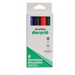 3539012006719-Bureau Vallée Recyclé – 4 marqueurs effaçables pointe large – Assortiment de 4 couleurs--0