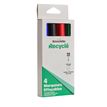 3539012006719-Bureau Vallée Recyclé – 4 marqueurs effaçables pointe large – Assortiment de 4 couleurs--1