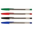 3539012006498-Bureau Vallée – 4 stylos bille assortis – Pointe moyenne 1 mm – Bleu, noir, vert, rouge--3