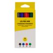 3539012006511-Les Prix Mini – 4 marqueurs permanents pointe large – Bleu, noir, rouge et vert--0