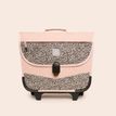 3701749500925-Cartable à roulettes scolaire Léo - 38 cm - 2 compratiments - wild - Biopic--0