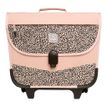 3701749500925-Cartable à roulettes scolaire Léo - 38 cm - 2 compratiments - wild - Biopic--0