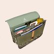 3701749500918-Cartable à roulettes scolaire Léo - 38 cm - 2 compratiments - graffiti - Biopic--3