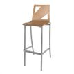 -Tabouret BEST - coque bois C21 Moda - piètement époxy - H80 cm--0