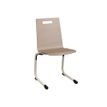 -Chaise GALLA - coque C1 Classic - bois teinté - piètement aluminium époxy - T6--0