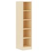 -Meuble à cases SIMÉO - 1 colonne - mélaminé - chant ABS - L40xP42xH180 cm - Hêtre miel--0