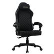 4711649770976-Fauteuil de bureau FUSION - accoudoirs -appui-tête intégré - Tissu noir--0