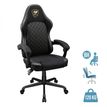 4711649770976-Fauteuil de bureau FUSION EX - accoudoirs -appui-tête intégré - Tissu noir--0