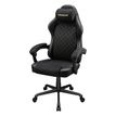 4711649770976-Fauteuil de bureau FUSION EX - accoudoirs -appui-tête intégré - Tissu noir--2