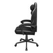 4711649770976-Fauteuil de bureau FUSION EX - accoudoirs -appui-tête intégré - Tissu noir--3