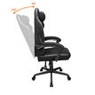 4711649770976-Fauteuil de bureau FUSION EX - accoudoirs -appui-tête intégré - Tissu noir--7