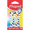 3154141235009-MAPED - 2 gommes DAMIER - coloris assortis--0