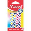 3154141235009-MAPED - 2 gommes DAMIER - coloris assortis--1
