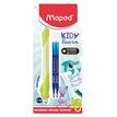 3154142295019-MAPED - Stylo d'apprentissage effaçable KIDY LEARN MAGIC + 2 recharges - encre bleue - décors assorti--2