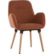 3701338803901-Chaise SHINEO - pieds bois - Terracotta--0