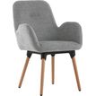 Chaise SHINEO - pieds bois - gris