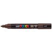 4902778299999-Posca - Marqueur peinture pointe moyenne - marron foncé--0