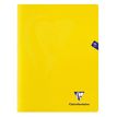 3329683433620-Clairefontaine Mimesys - Cahier polypro 24 x 32 cm - 96 pages - petits carreaux (5x5) - jaune--0