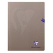 Clairefontaine Mimesys - Cahier polypro 24 x 32 cm - 96 pages - petits carreaux (5x5) - gris