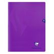 Clairefontaine Mimesys - Cahier polypro 24 x 32 cm - 96 pages - petits carreaux (5x5) - violet