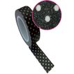 3532434700500-Graine Creative - Ruban adhésif pois blanc - 15 mm x 10 m - noir--0