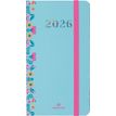 3664447211695-Agenda Merida - 1 semaine sur 2 pages - 9,5 x 17,5 cm - bleu - Oberthur--0