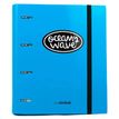 8435603306129-Carpeta A4 de 4 Anillas Azul neón. Carpeblock con recambio de 100 Hojas + 20 hojas GRATIS--0