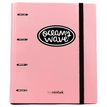 8435603306174-Carpeta A4 de 4 Anillas Rosa pastel. Carpeblock con recambio de 100 Hojas + 20 hojas GRATIS--0