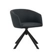Fauteuil ARCO - pied pyramidal - bleu nuit