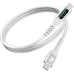 3571211551836-Bigben Connected - Câble USB-C vers USB-C - Tissé avec écran - 2m - Blanc--1