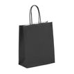 3135250985443-50 Sacs cadeau kraft - poignées torsadées - 18 cm x 8 cm x 24 cm - noir anthracite--0