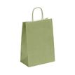 3135250900859-50 Sacs cadeau kraft - poignées torsadées - 22 cm x 10 cm x 31 cm - vert amande--0
