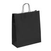 50 Sacs cadeau kraft - poignées torsadées - 35 cm x 13 cm x 40 cm - noir anthracite